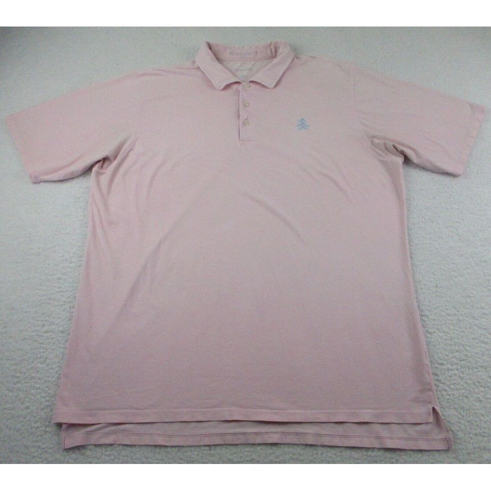 B Draddy Polo‎ Shirt Mens XL Pink Striped Collared Short Sleeve Golf Outdoors